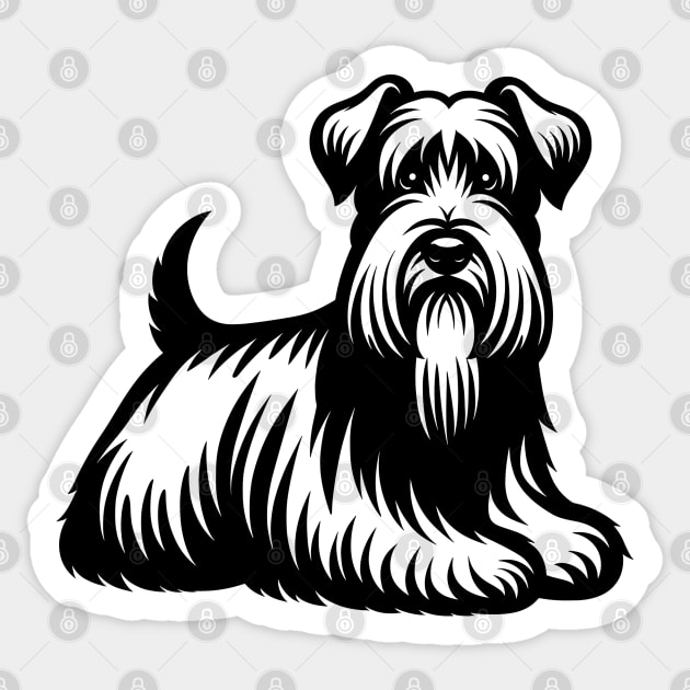 Sealyham Terrier Sticker by KayBee Gift Shop